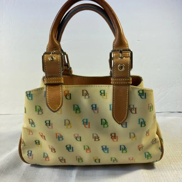 Dooney & Bourke Cream Satchel with Gold Hardware - Picture 7 of 11
